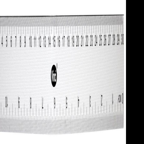 REGLA PLAST. 30 CM. VINCI TRANSPARENTE E20 C.1000